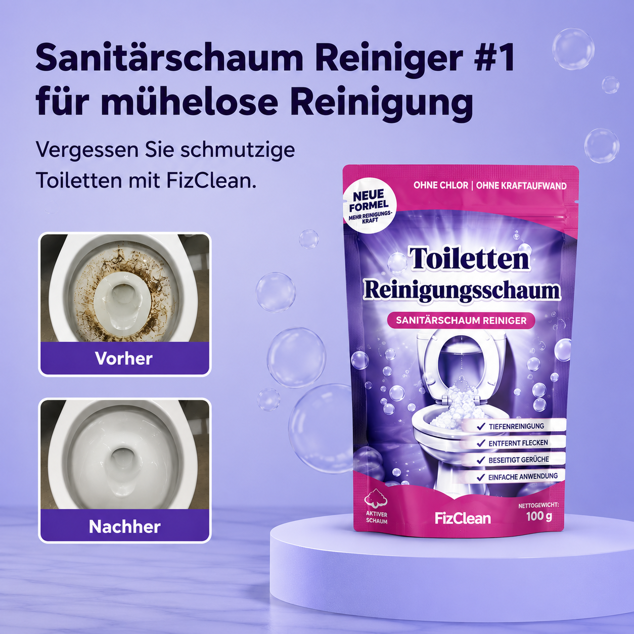 FizzClean Premium Powder